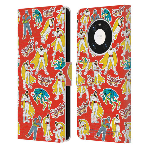 Space Ghost Coast to Coast Graphics Icons Leather Book Wallet Case Cover For Huawei Mate 40 Pro 5G
