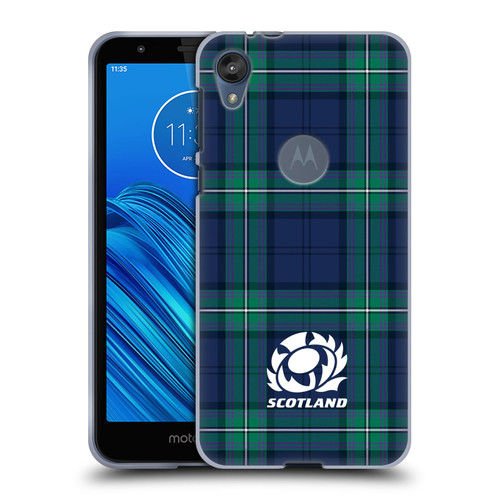 Scotland Rugby Logo 2 Tartans Soft Gel Case for Motorola Moto E6