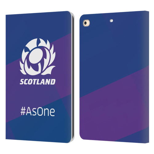 Scotland Rugby Logo 2 As One Leather Book Wallet Case Cover For Apple iPad 9.7 2017 / iPad 9.7 2018
