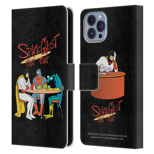 Space Ghost Coast to Coast Graphics Group Leather Book Wallet Case Cover For Apple iPhone 14