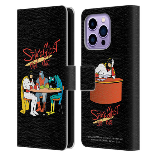 Space Ghost Coast to Coast Graphics Group Leather Book Wallet Case Cover For Apple iPhone 14 Pro Max