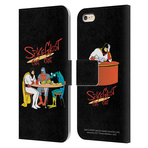 Space Ghost Coast to Coast Graphics Group Leather Book Wallet Case Cover For Apple iPhone 6 Plus / iPhone 6s Plus