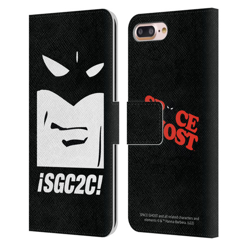 Space Ghost Coast to Coast Graphics Space Ghost Leather Book Wallet Case Cover For Apple iPhone 7 Plus / iPhone 8 Plus