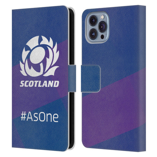 Scotland Rugby Logo 2 As One Leather Book Wallet Case Cover For Apple iPhone 14