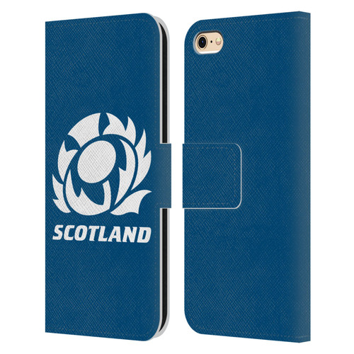 Scotland Rugby Logo 2 Plain Leather Book Wallet Case Cover For Apple iPhone 6 / iPhone 6s