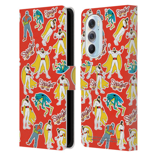 Space Ghost Coast to Coast Graphics Icons Leather Book Wallet Case Cover For Motorola Edge X30