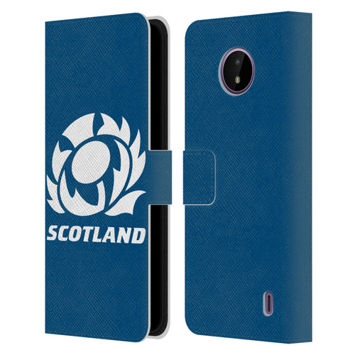 Scotland Rugby Logo 2 Plain Leather Book Wallet Case Cover For Nokia C10 / C20