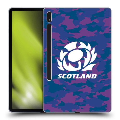 Scotland Rugby Logo 2 Camouflage Soft Gel Case for Samsung Galaxy Tab S8 Plus