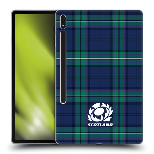 Scotland Rugby Logo 2 Tartans Soft Gel Case for Samsung Galaxy Tab S8 Plus