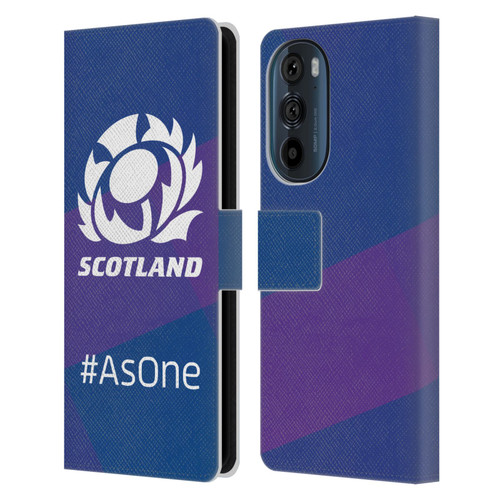 Scotland Rugby Logo 2 As One Leather Book Wallet Case Cover For Motorola Edge 30