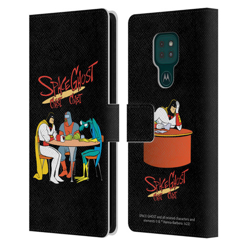 Space Ghost Coast to Coast Graphics Group Leather Book Wallet Case Cover For Motorola Moto G9 Play