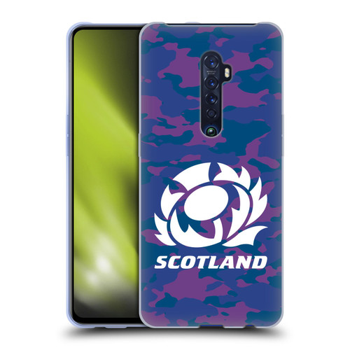 Scotland Rugby Logo 2 Camouflage Soft Gel Case for OPPO Reno 2
