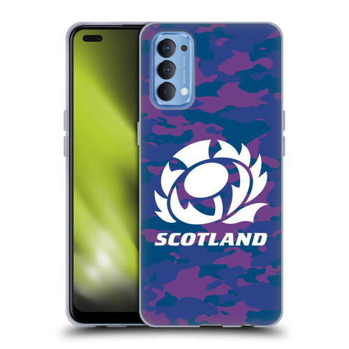 Scotland Rugby Logo 2 Camouflage Soft Gel Case for OPPO Reno 4 5G