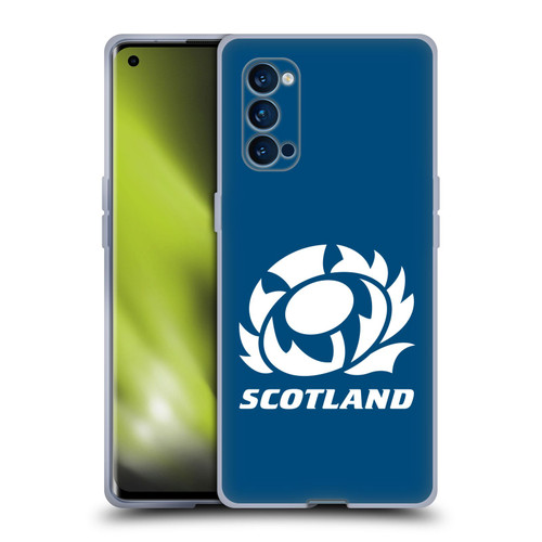 Scotland Rugby Logo 2 Plain Soft Gel Case for OPPO Reno 4 Pro 5G