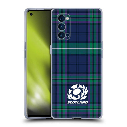 Scotland Rugby Logo 2 Tartans Soft Gel Case for OPPO Reno 4 Pro 5G