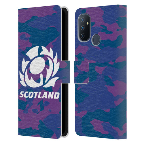 Scotland Rugby Logo 2 Camouflage Leather Book Wallet Case Cover For OnePlus Nord N100