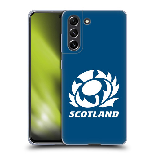 Scotland Rugby Logo 2 Plain Soft Gel Case for Samsung Galaxy S21 FE 5G