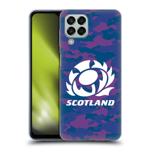 Scotland Rugby Logo 2 Camouflage Soft Gel Case for Samsung Galaxy M33 (2022)