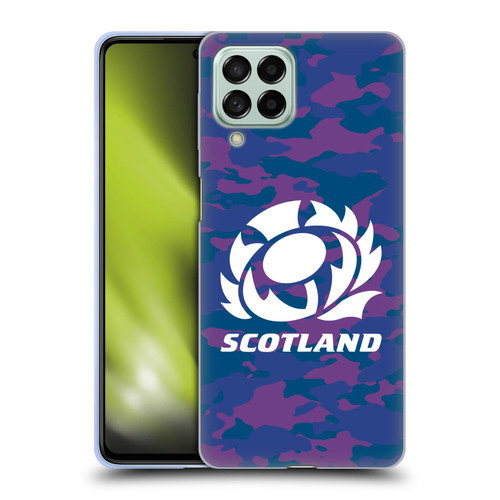 Scotland Rugby Logo 2 Camouflage Soft Gel Case for Samsung Galaxy M53 (2022)