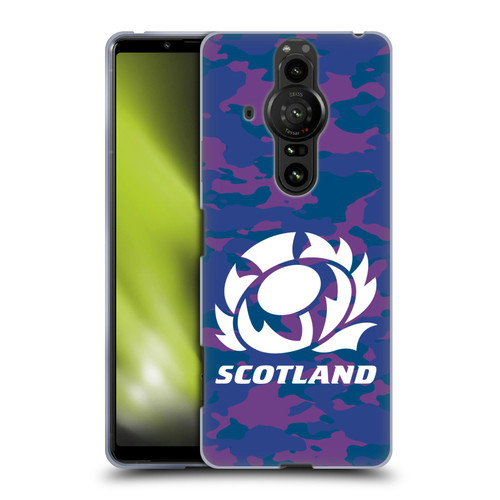 Scotland Rugby Logo 2 Camouflage Soft Gel Case for Sony Xperia Pro-I