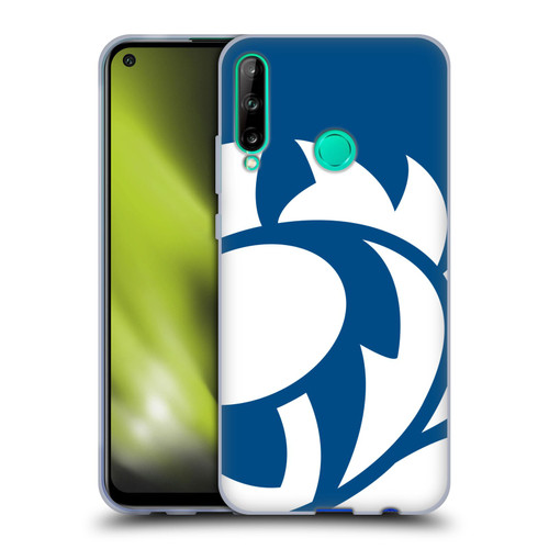 Scotland Rugby Oversized Thistle Saltire Blue Soft Gel Case for Huawei P40 lite E