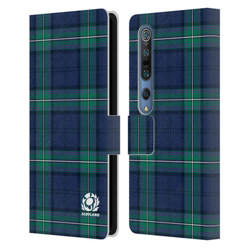 Scotland Rugby Logo 2 Tartans Leather Book Wallet Case Cover For Xiaomi Mi 10 5G / Mi 10 Pro 5G