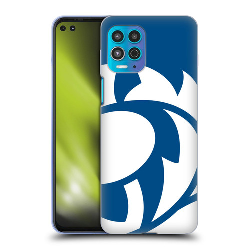 Scotland Rugby Oversized Thistle Saltire Blue Soft Gel Case for Motorola Moto G100