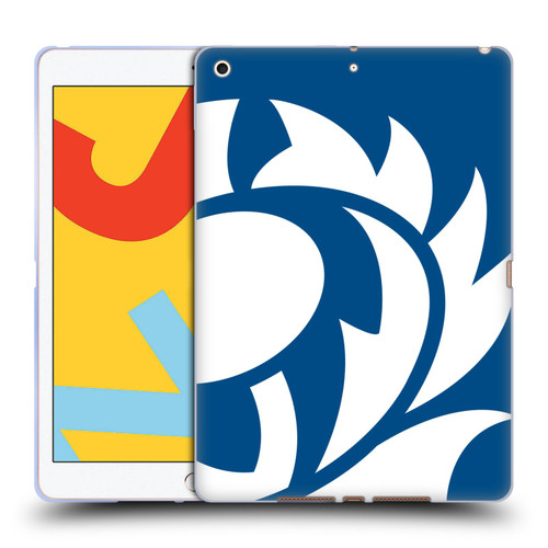 Scotland Rugby Oversized Thistle Saltire Blue Soft Gel Case for Apple iPad 10.2 2019/2020/2021