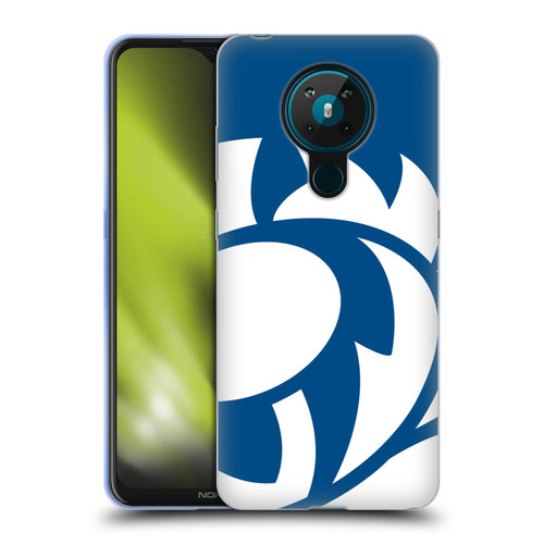 Scotland Rugby Oversized Thistle Saltire Blue Soft Gel Case for Nokia 5.3