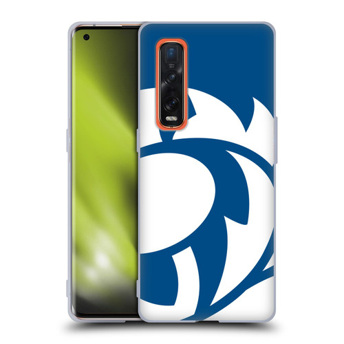 Scotland Rugby Oversized Thistle Saltire Blue Soft Gel Case for OPPO Find X2 Pro 5G