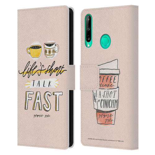 Gilmore Girls Graphics Life's Short Talk Fast Leather Book Wallet Case Cover For Huawei P40 lite E