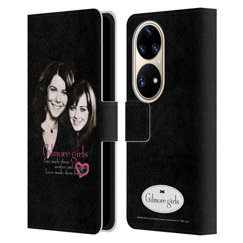 Gilmore Girls Graphics Fate Made Them Leather Book Wallet Case Cover For Huawei P50 Pro