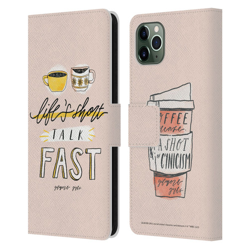 Gilmore Girls Graphics Life's Short Talk Fast Leather Book Wallet Case Cover For Apple iPhone 11 Pro Max