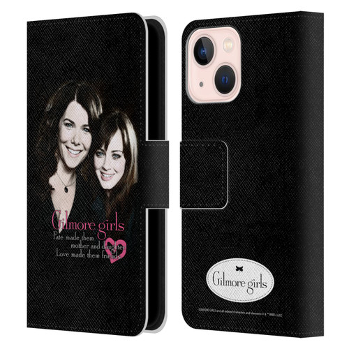 Gilmore Girls Graphics Fate Made Them Leather Book Wallet Case Cover For Apple iPhone 13 Mini