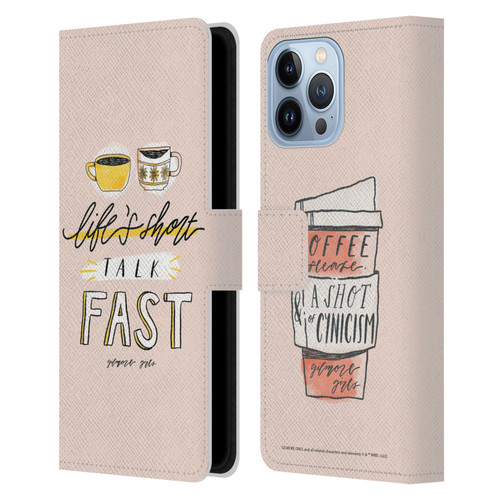 Gilmore Girls Graphics Life's Short Talk Fast Leather Book Wallet Case Cover For Apple iPhone 13 Pro Max