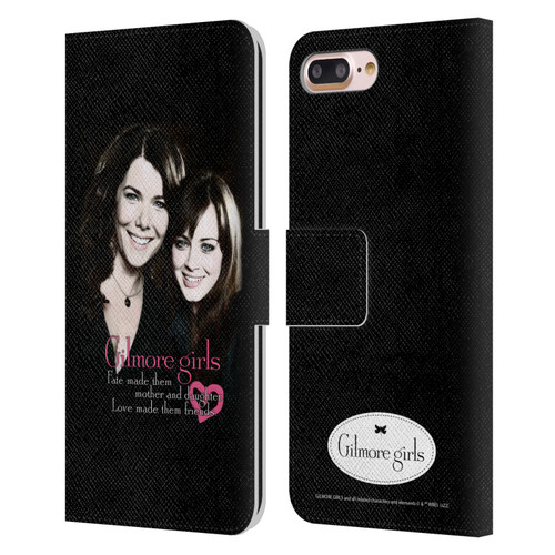 Gilmore Girls Graphics Fate Made Them Leather Book Wallet Case Cover For Apple iPhone 7 Plus / iPhone 8 Plus