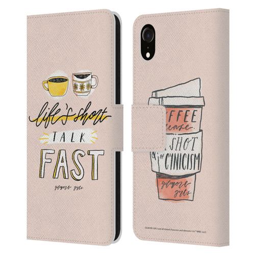 Gilmore Girls Graphics Life's Short Talk Fast Leather Book Wallet Case Cover For Apple iPhone XR