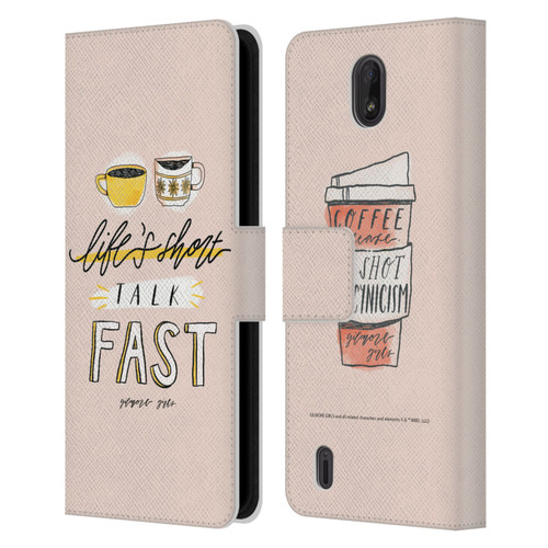 Gilmore Girls Graphics Life's Short Talk Fast Leather Book Wallet Case Cover For Nokia C01 Plus/C1 2nd Edition