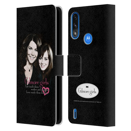 Gilmore Girls Graphics Fate Made Them Leather Book Wallet Case Cover For Motorola Moto E7 Power / Moto E7i Power