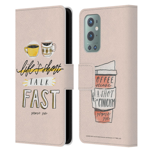 Gilmore Girls Graphics Life's Short Talk Fast Leather Book Wallet Case Cover For OnePlus 9