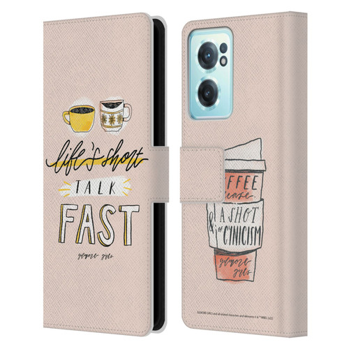 Gilmore Girls Graphics Life's Short Talk Fast Leather Book Wallet Case Cover For OnePlus Nord CE 2 5G