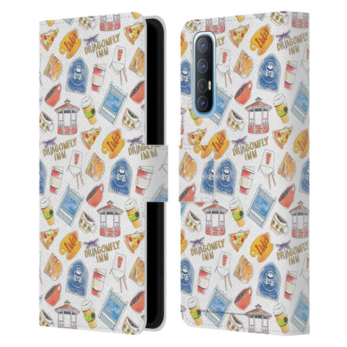 Gilmore Girls Graphics Icons Leather Book Wallet Case Cover For OPPO Find X2 Neo 5G