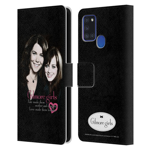 Gilmore Girls Graphics Fate Made Them Leather Book Wallet Case Cover For Samsung Galaxy A21s (2020)