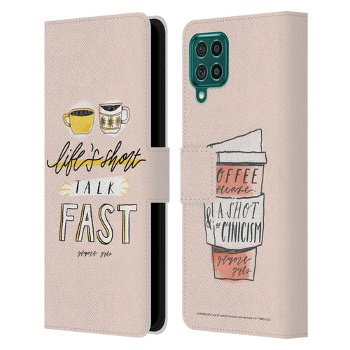 Gilmore Girls Graphics Life's Short Talk Fast Leather Book Wallet Case Cover For Samsung Galaxy F62 (2021)