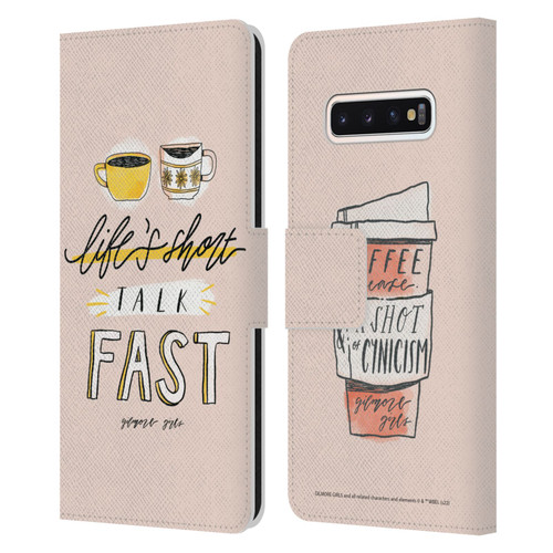 Gilmore Girls Graphics Life's Short Talk Fast Leather Book Wallet Case Cover For Samsung Galaxy S10