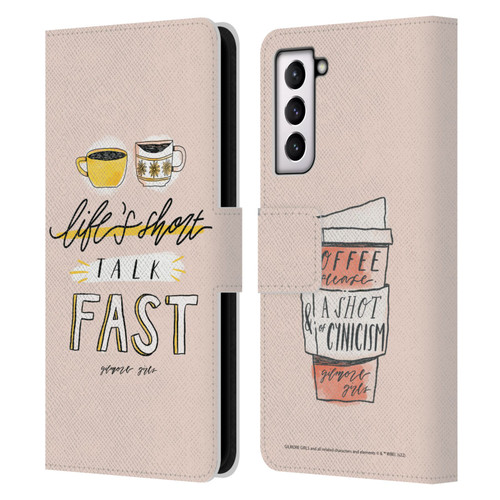 Gilmore Girls Graphics Life's Short Talk Fast Leather Book Wallet Case Cover For Samsung Galaxy S21 5G