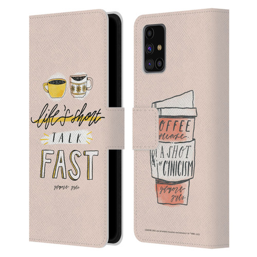 Gilmore Girls Graphics Life's Short Talk Fast Leather Book Wallet Case Cover For Samsung Galaxy M31s (2020)