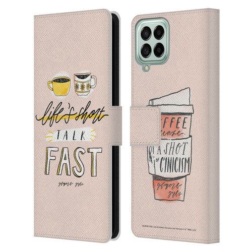 Gilmore Girls Graphics Life's Short Talk Fast Leather Book Wallet Case Cover For Samsung Galaxy M53 (2022)