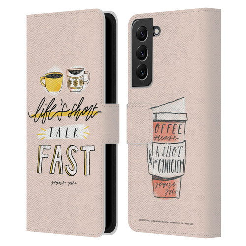 Gilmore Girls Graphics Life's Short Talk Fast Leather Book Wallet Case Cover For Samsung Galaxy S22+ 5G