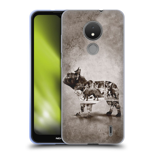 Klaudia Senator French Bulldog Vintage Soft Gel Case for Nokia C21